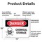Signmission Chemical Storage Danger Sign, Plastic, 14in W x 10in L, 2PK OS-2PACK-DS-P-1014-L-2048 - alternate 2